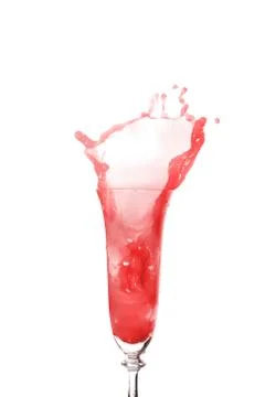 Red splash 写真素材