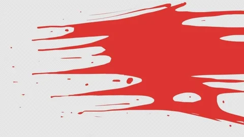 Red splashes on a black screen Stock Footage 233285829