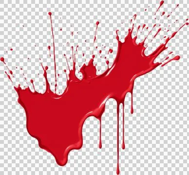 A red splatter of paint Stock Photos