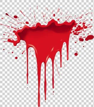 A red splatter of paint Stock Photos