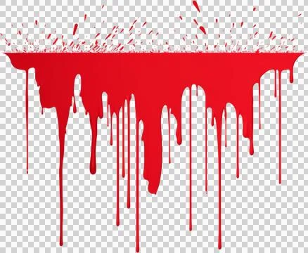 A red splatter of paint  Stock Photos