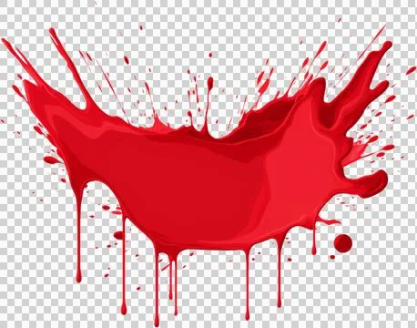 A red splatter of paint  Stock Photos