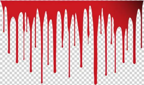 A red splatter of paint on a white background Stock Photos