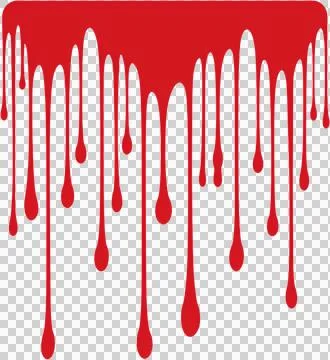 A red splatter of paint on a white background Stock Photos