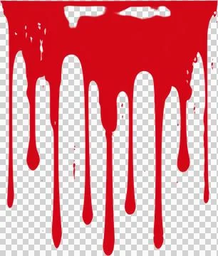 A red splatter of paint on a white background Stock Photos