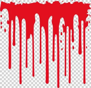 A red splatter of paint on a white background Stock Photos