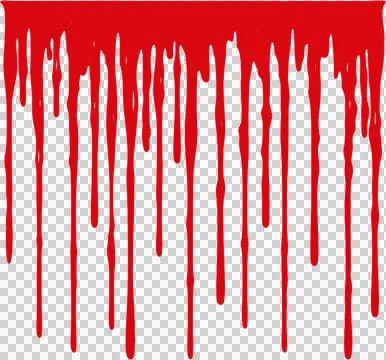 A red splatter of paint on a white background Stock Photos