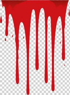 A red splatter of paint on a white background Stock Photos
