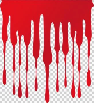A red splatter of paint on a white background Stock Photos
