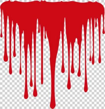 A red splatter of paint on a white background Stock Photos