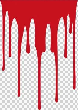 A red splatter of paint on a white background Stock Photos