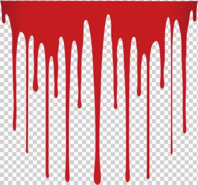 A red splatter of paint on a white background Stock Photos