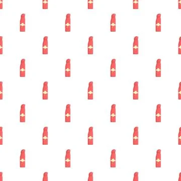 Red spray bottles repeating seamless pattern design Stock Illustration