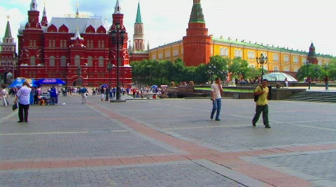 Red square 01 Stock Footage 666849