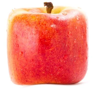 Red square apple Stock Photos