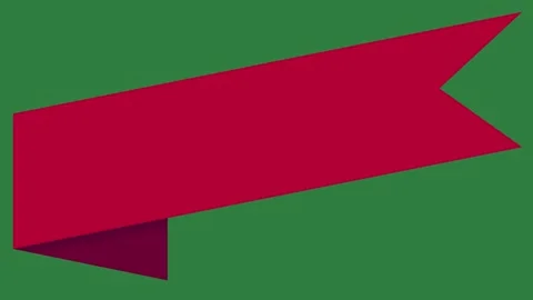 Red square on arrow isolated on green screen background 動画素材 336969325