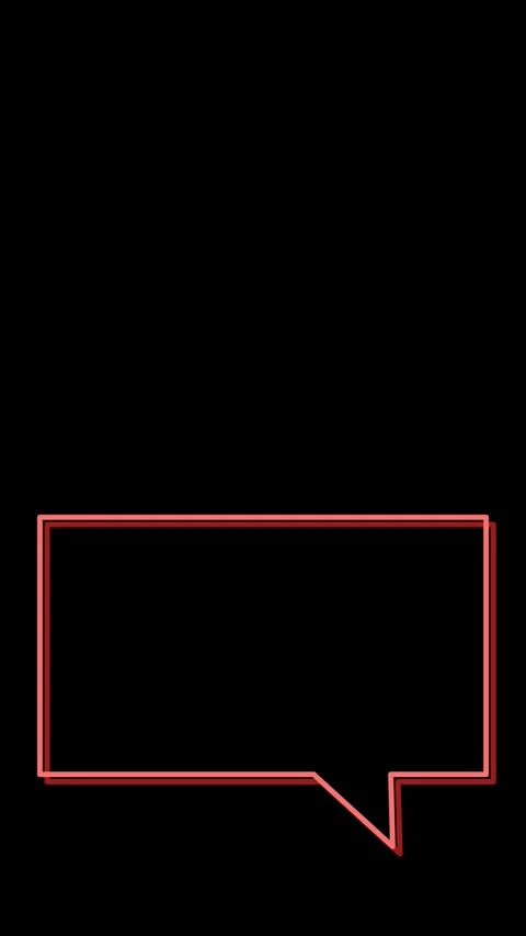 Red square caption box callout, a sharp cornered caption box with a pointer tail Stock Footage 346725947