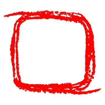 Red square copy space or frame with pastel bright color rectangular form Stock Illustration