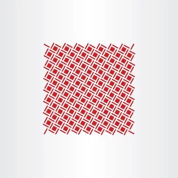 Red square dot pattern seamless background vector Stock Illustration