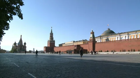 RED SQUARE KREMLIN Stock Footage 988621