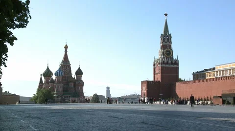 RED SQUARE KREMLIN Stock Footage 988961
