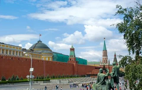 Red square, the kremlin Stock Photos
