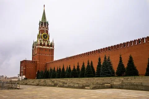 Red Square - the largest and most famous square in Russia Stock Photos