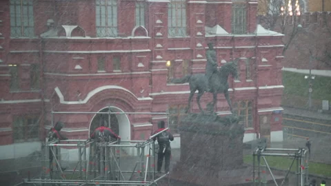 Red Square in Moscow Stock Footage 166110557