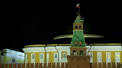 Red square, Moscow, night Stock Footage 49043897