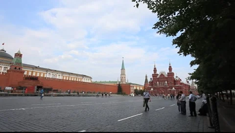 Red Square Moscow from the south view Stock Footage 7904247