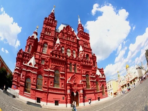 Red Square , Moscow Time lapse P2 Stock Footage 82187267