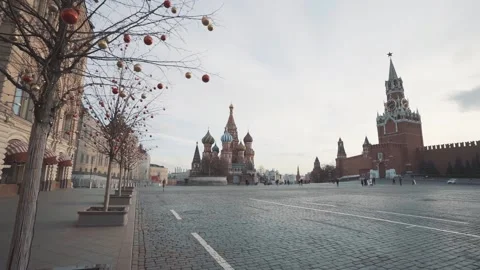 Red square in Moscow in winter Video stock 144525791