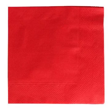 Red square napkin Foto stock