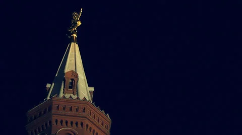 Red Square at Night Stock Footage 23803262