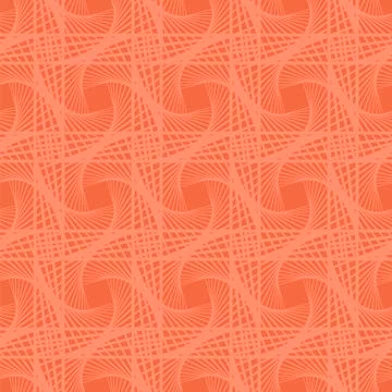 Red Square Seamless Pattern. Geometric Texture. Ornamental Template Stock Illustration