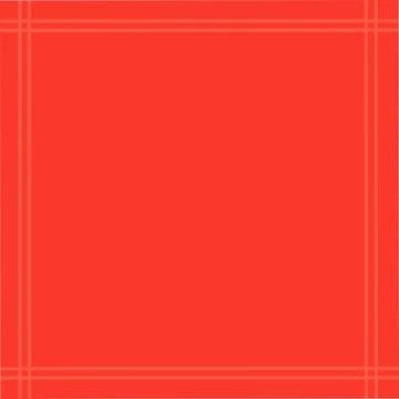 Red square tablecloth with ornament flat icon vector isolated. Stock Illustration