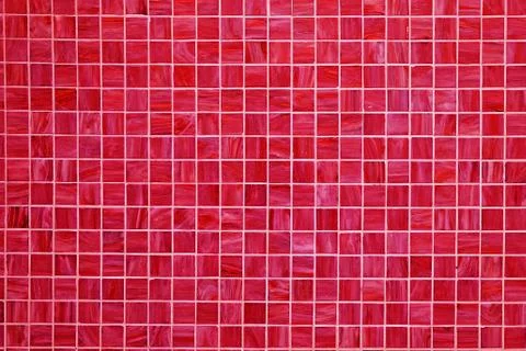 Red square tiled background Stock Photos