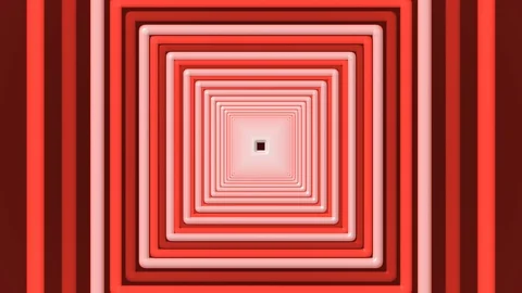 Red Square Tunnel Move Stock Footage 99867367