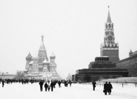 Red Square Winter, 2008 Stock Photos