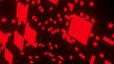 Red Squares Abstract Animation Stock Footage 106596124