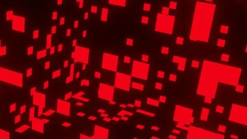 Red Squares Abstract Stock Illustration