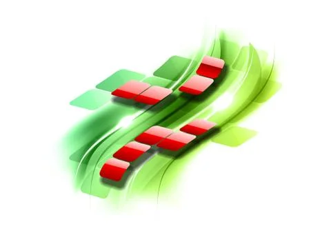 Red squares Illustrazione stock