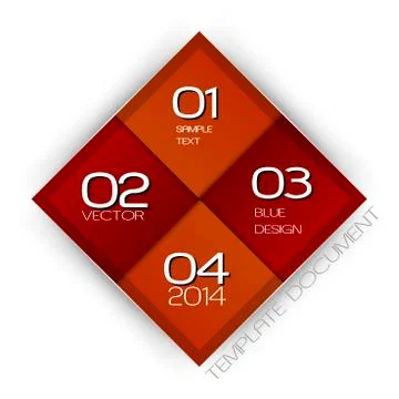 Red squares Illustrazione stock