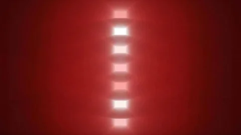 Red Squares Moving Down in Single Row Background Video Stock Footage 108776095