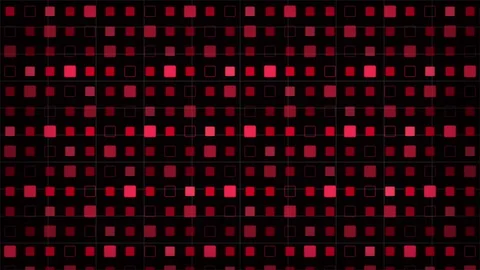 Red squares pattern moving upward grid on black background motion animation.. Stock Footage 345629620