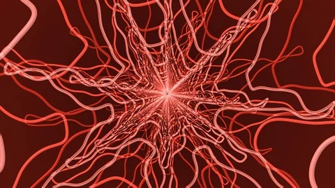 Red Squiggle Star Zoom Stock Footage 100908369