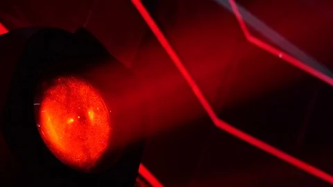 Red Stage Light Stock Footage 81564219
