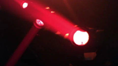 Red Stage Light Moving Heads Stock Footage 49650142