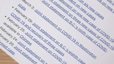 Red stamp corona virus official documentation Stock Footage 126257527