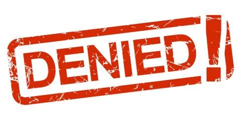 Red stamp DENIED! Stock Illustration